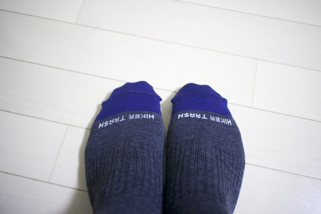 靴下を実際に履いてみた感想（サイズ感も）