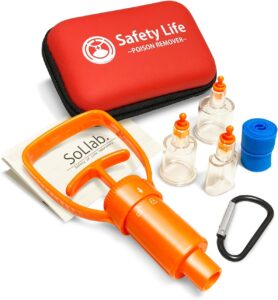 【医療雑誌掲載】 Safety Life ポイズンリムーバー 強力 毒吸引器 小型 応急処置 セット 予備 登山 ハブ 蚊 ブヨ 蜂 虫刺され対策 アウトドア用品 3サイズ カップ