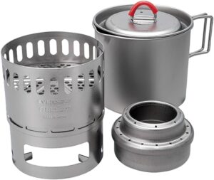 エバニュー(EVERNEW) Ti Mug pot 500 Stove set ECA538