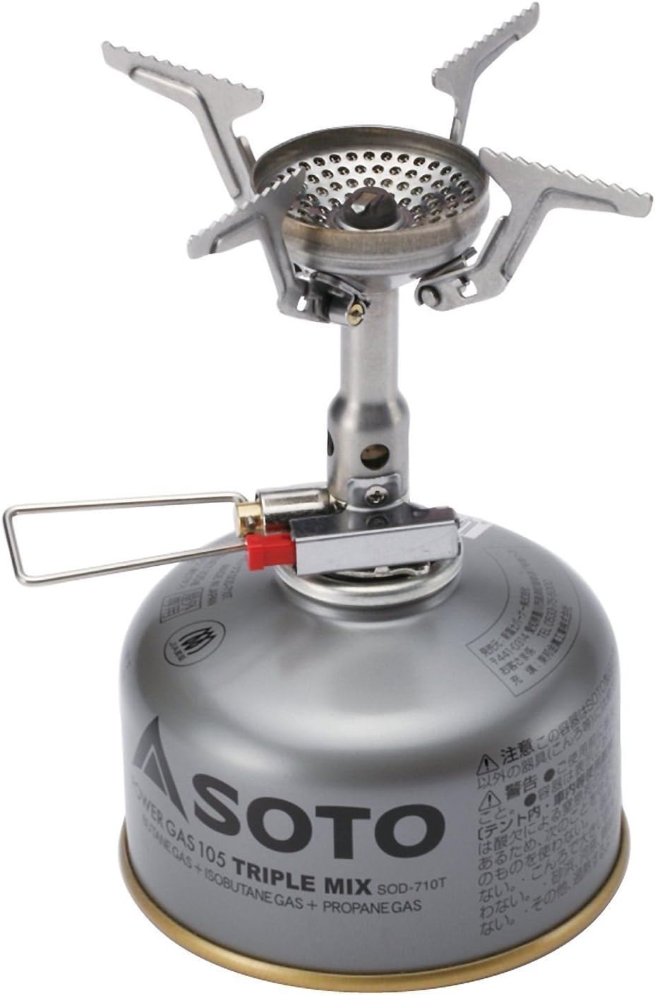 [ソト (SOTO)] 日本製 シングルバーナー コンパクト ストーブ 収納ポーチ付 OD缶 ソロ キャンプ 登山 アミカス SOD-320