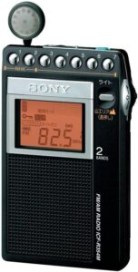 ソニー PLLシンセサイザーラジオ FM/AM/ワイドFM対応 片耳巻取り 名刺サイズ ICF-R354M