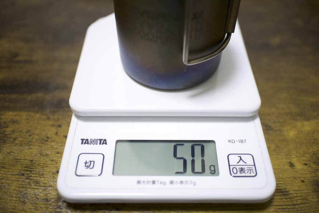 タープ、燃料、LED、全部測れる