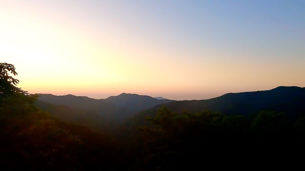 山と舗装路の割合
