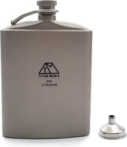 TITAN MANIA(チタンマニア) スキットル チタン製 U型 200ml
