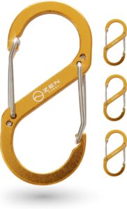 ZEN Camps カラビナ 4個セット アルミ合金 超軽量 キャンプ アウトドア