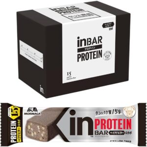 inバー プロテイン ベイクドビター (15本入×1箱) プロテイン プロテインチョコ 甘さ控えめ しっとり焼きチョコタイプ 森永製菓【Amazon.co.jp限定】