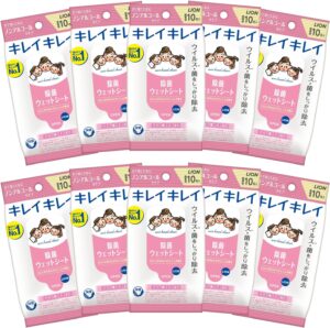 キレイキレイ 【まとめ買い】 除菌ウェットシート ノンアルコールタイプ 10枚×10個パック
