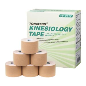 トワテック キネシオロジーテープ スポーツタイプ 50mm×5m 6巻 テーピング キネシオ 伸縮