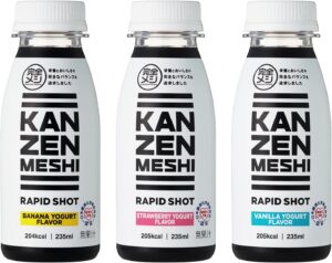 完全メシ RAPID SHOT ラピッドショット お試し6本セット（バナナ 235ml×2本、ストロベリー 235ml×2本、バニラ 235ml×2本）