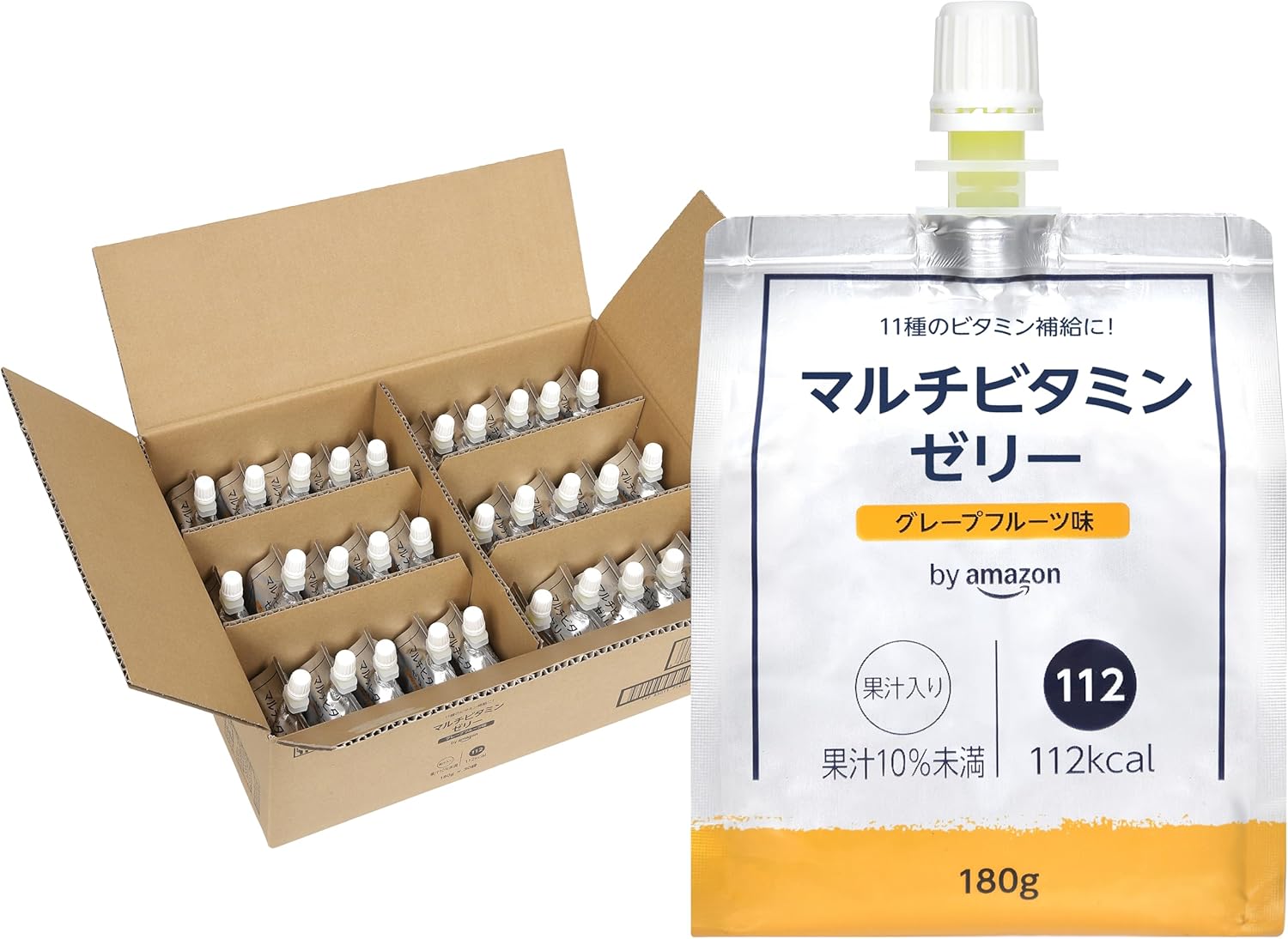 by Amazon マルチビタミンゼリー グレープフルーツ味 180g×30個