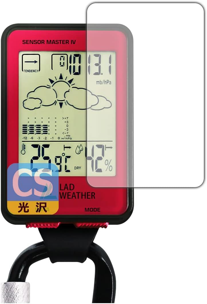 PDA工房 LAD WEATHER SENSOR MASTER IV (lad036) [2022年・新型モデル]対応 Crystal Shield 保護 フィルム 3枚入 光沢 日本製