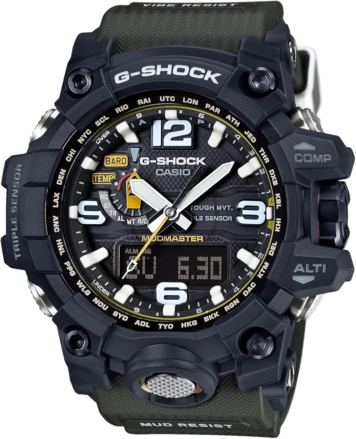 [カシオ] 腕時計 ジーショック 【国内正規品】 MUDMASTER 電波ソーラー GWG-1000-1A3JF メンズ グリーン