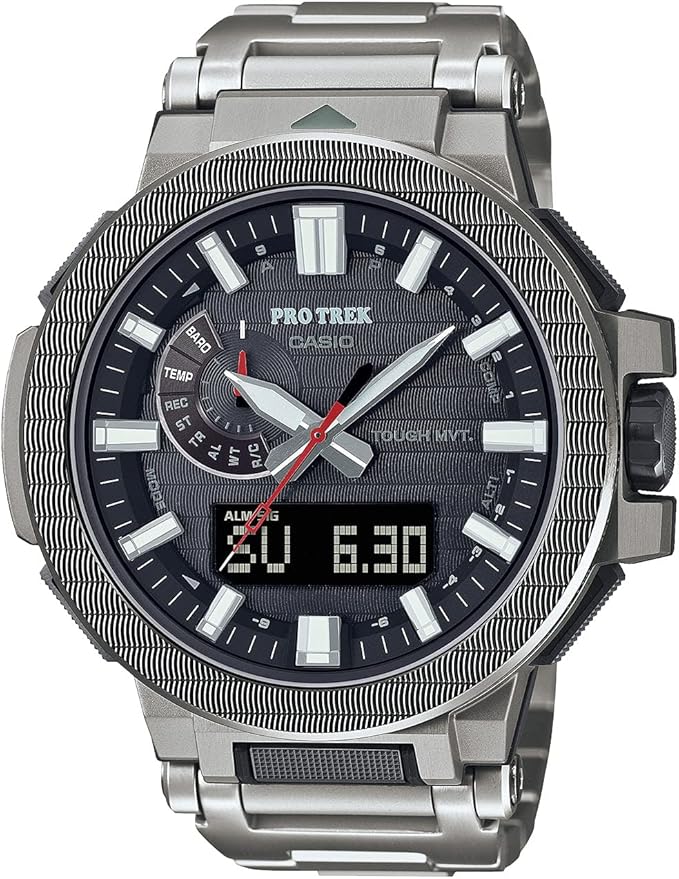 [カシオ] 腕時計 プロトレック【国内正規品】 MANASLU 電波ソーラー PRX-8001YT-7JF メンズ シルバー