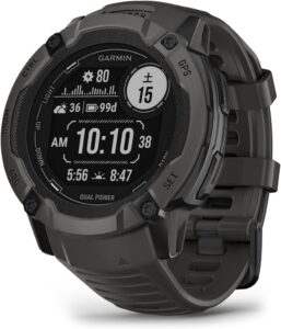 ガーミン(GARMIN) Instinct 2X / Instinct 2X Tactical Edition ソーラー充電でロングバッテリー タフネスGPSウォッチ Suica対応 睡眠モニタリング ストレス計測 アウトドア 耐熱 耐衝撃 フラッシュライト搭載 Android/iOS対応【日本正規品】