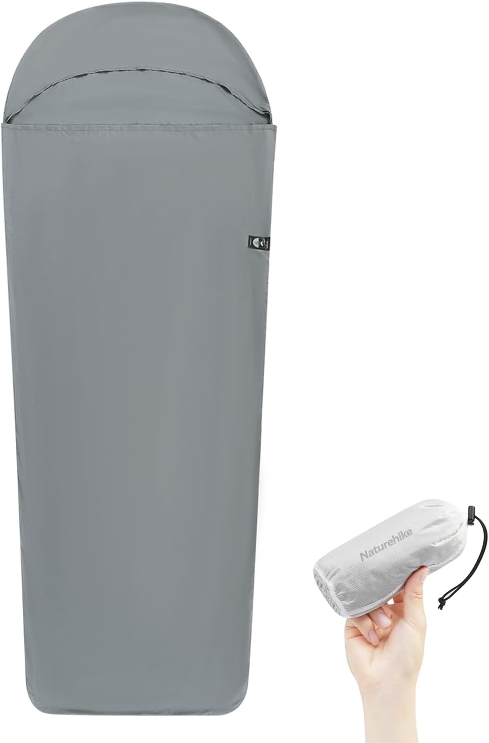 Naturehike 寝袋 インナーシーツ シュラフ 超軽量128g 肌触り良い 防塵 保温 速乾 丸洗い可能 キャンプ アウトドア 登山 山小屋 車中泊 防災 室内兼用 旅行 インナーシュラフ 収納袋付き