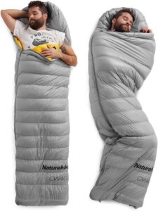 Naturehike 寝袋 ダウン 【足伸ばし可能・完全展開可能】
