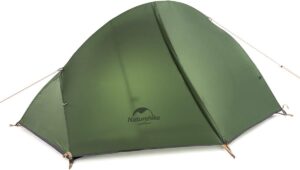 Naturehike公式ショップ テント 1人用 ソロテント 軽量 コンパクト 前室付き キャンプ 自立式 耐水圧4000㎜ 2重層 登山 テント サイクリング ツーリング 自転車旅行 超軽量 キャンピング 3シーズン