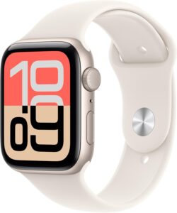 Apple Watch SE 3(GPSモデル)- 44mmスターライトアルミニウムケースとスターライトスポーツバンド - M/L