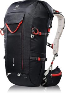 [NORDKAMM] 【ドイツで年間7000個販売】 登山バックパック 40L レインカバー ヘルメットホルダー付き 防水 耐水圧2000mm 軽量 大容量 防災 災害用 旅行 アウトドア キャンプ ザック リュック バッグ