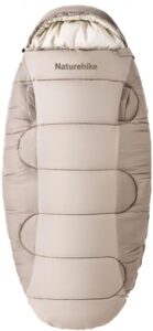 Naturehike 寝袋 手伸ばしできる シュラフ コンパクト 超軽量 保温 1人用 アウトドア キャンプ 車中泊 登山 ツーリング ハイキング 敷布団 保温 通気 防水 丸洗い可能 春 夏 秋 3シーズン 収納袋付き
