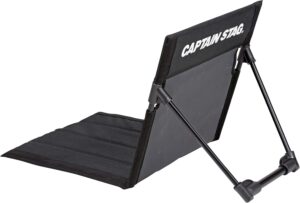 キャプテンスタッグ(CAPTAIN STAG) アウトドアチェア グランドチェア 座椅子 フィールド座椅子 収納袋付き ブラック/カーキ/オリーブ UC-1803/UC-1839/UC-1862/UC-1919