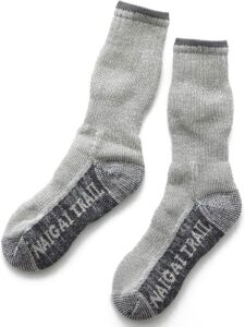 [ナイガイ] メリノウール混 登山 ソックス 山登り トレッキング ソックス 靴下 クルー丈 パイル編み メンズ レディース 90301028