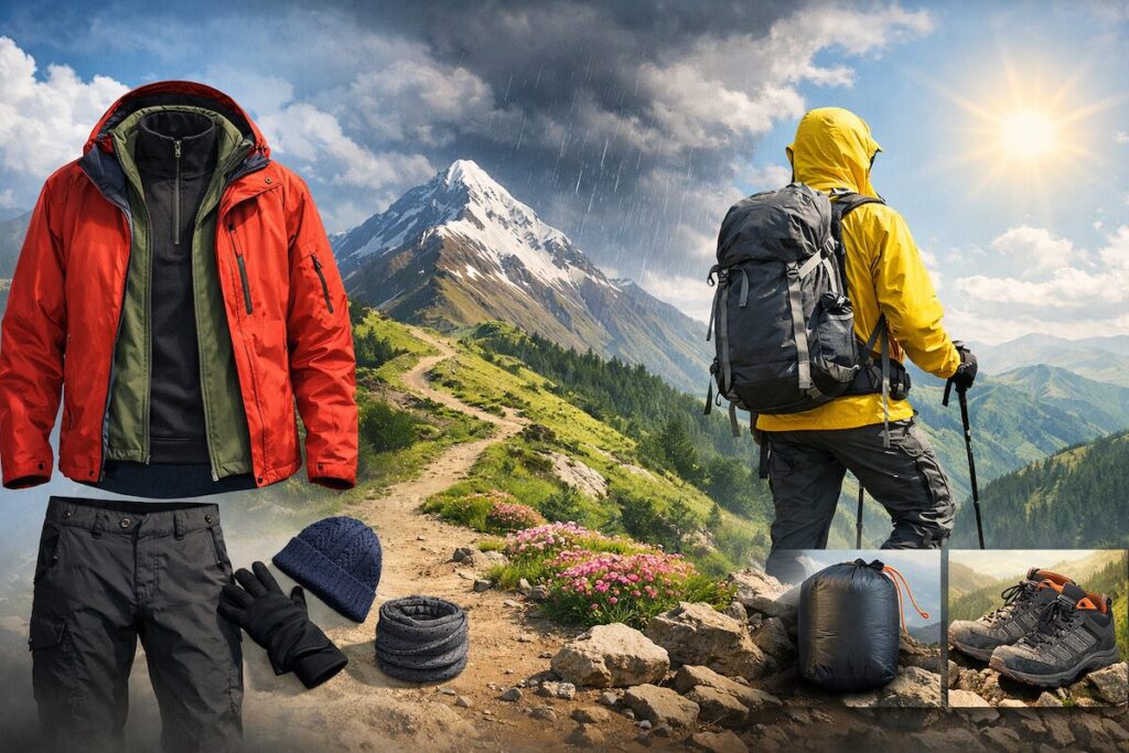 レイヤリングとは？春登山の基本構造