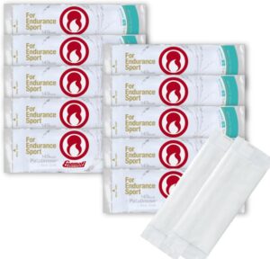 Enemoti (エネもち) 恵根餅 塩餅40g(149kcal)×10個 ぴったりサイズの簡易おしぼりセット スポーツ時のエネルギー補給食 忙しい方の朝食 エナジーバー マラソン ロードバイク トライアスロン トレラン 登山 えねもち エネモチ (塩餅, 10個)