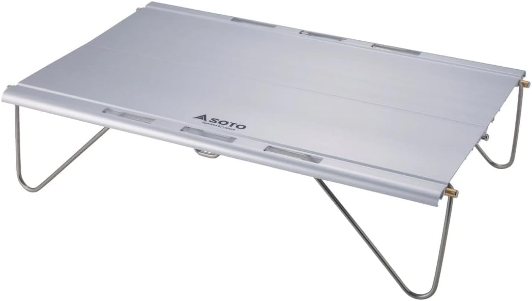 ソト(SOTO) ローテーブル ミニ 軽量 収納ポーチ付 アルミ 一体式 ソロ デュオ キャンプ トレッキング 登山 アウトドア Field Kite (フィールドカイト) ST-632