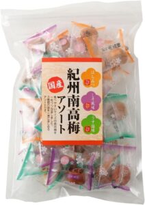 芝田商店 紀州南高梅 個包装 30個入 220g アソート 3種 (はちみつ しそ うす塩) 塩分補給 熱中症対策 梅干し 国産