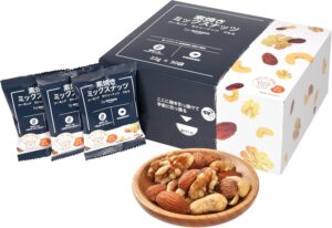 by Amazon 素焼きミックスナッツ アーモンド カシューナッツ クルミ 22g×30袋 個包装