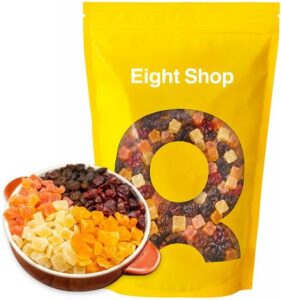 ドライフルーツ ミックス 5種 450g ブレンド パイン パパイヤ メロン レーズン クランベリー 中国産不使用 Eight Shop