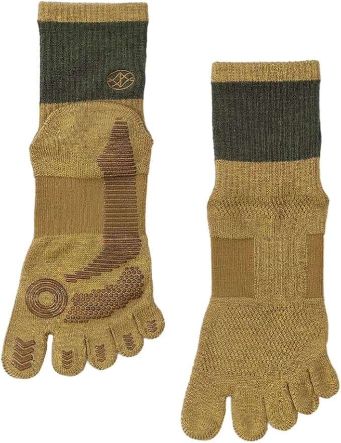 [ナイガイトレール] メリノウール混 五本指 MERINO MIX メリノウール18％ 登山 トレッキング ハイキング マラソン アーチフィットサポート メッシュ＆足底滑り止め付 靴下 スポーツソックス メンズ レディース 90370010
