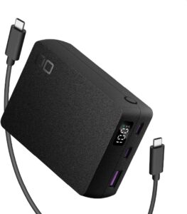 CIO SMARTCOBY TRIO SS 67W モバイルバッテリー 半固体 USB-C×2 USB-A×1 大容量20000mAh (ブラック) | MacBook対応, WindowsノートPC対応, iPhone対応, 機内持ち込み, パススルー充電対応