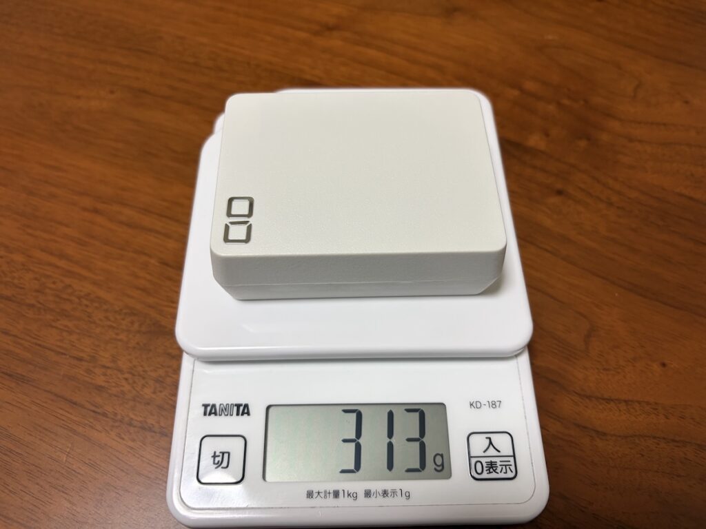 SMARTCOBY TRIO 35Wの重量は約328g